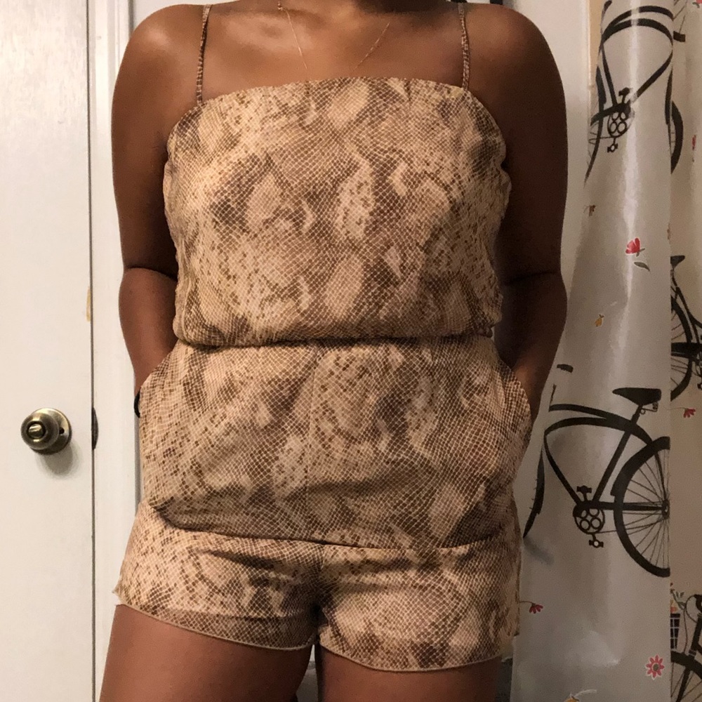 Snake skin romper